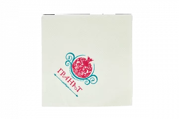 Салфетки бумажные с логотипом 2-слойные, max количество цветов 3, 1/4 сложение